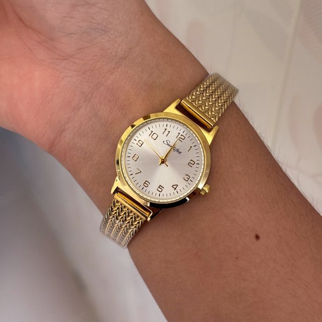 Reloj Lira Gold White